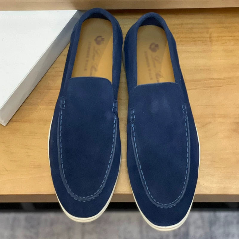 Importé - Chaussure Homme Moccasin Cuir Daim