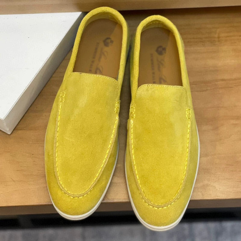 Importé - Chaussure Homme Moccasin Cuir Daim