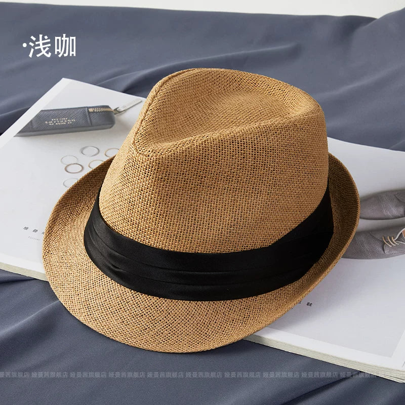 Importé - Chapeau Homme Britannique Style Vintage En Paille