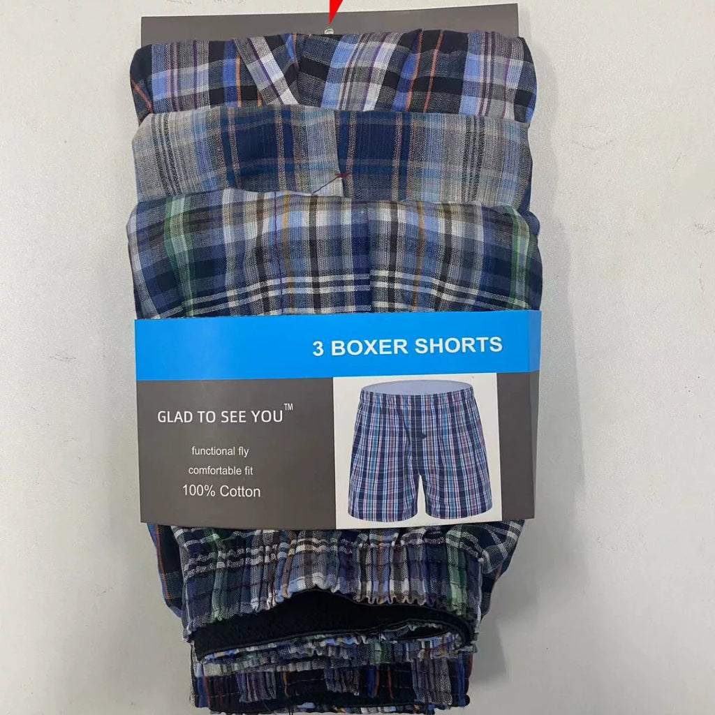 Importé - Lot 4 Boxers Sport Homme En Coton Pur