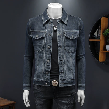 Importé - Jacket Pur Coton Jean Homme Manche Longue