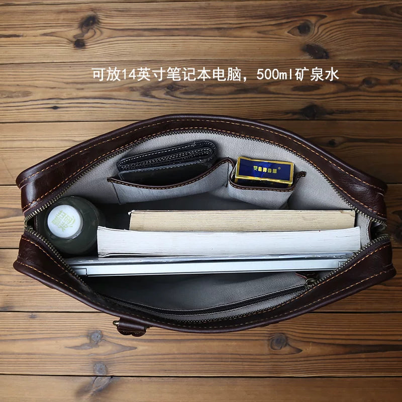 Importé - Sac Premium Cuir Gaufré Pour PC Ordinateur 14''