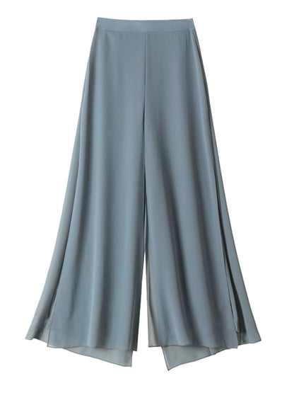 Importé - Pantalon Femme En Mousseline De Soie