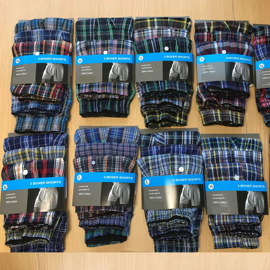 Importé - Lot 4 Boxers Sport Homme En Coton Pur