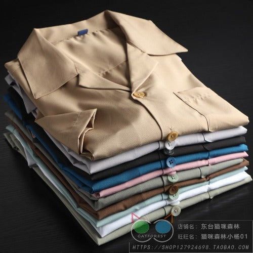 Importé - Chemise Rétro Homme Décontractée Manches Courtes