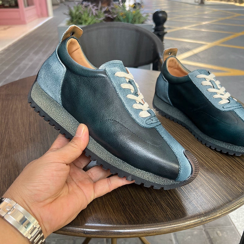 Importé - Chaussure Basket Sneaker Homme Cuir véritable