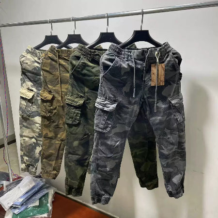 Importé - Pantalon Cargo Homme Motif Camouflag En Coton