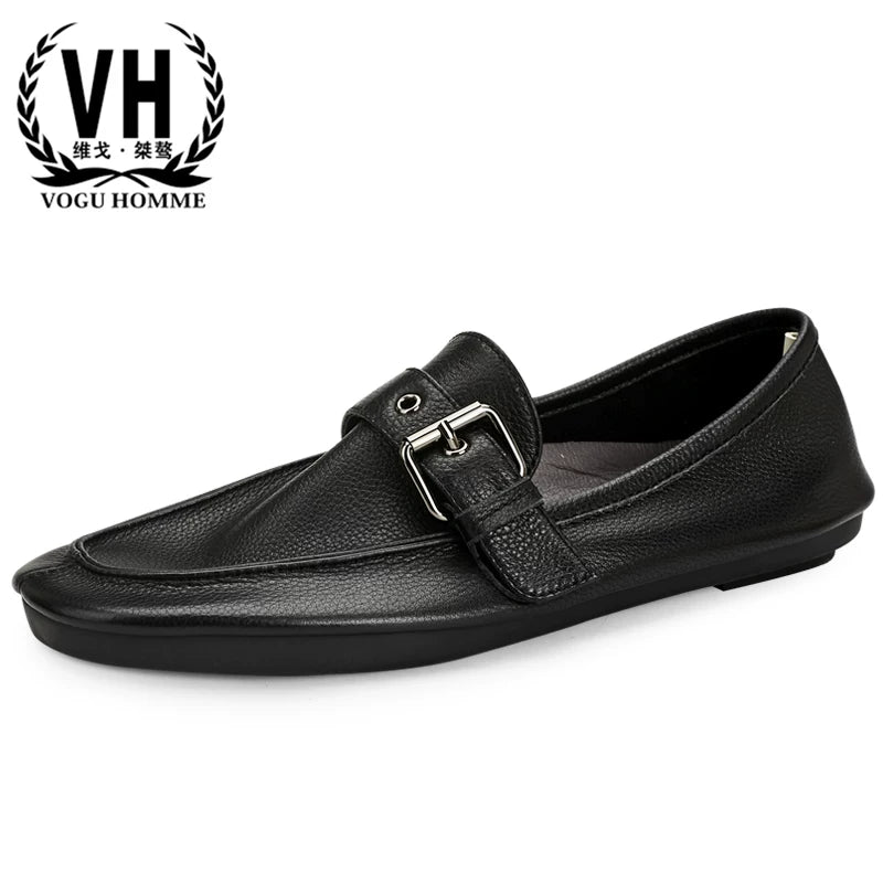 Importé - Chaussure Homme Mocassins En Cuir Véritable