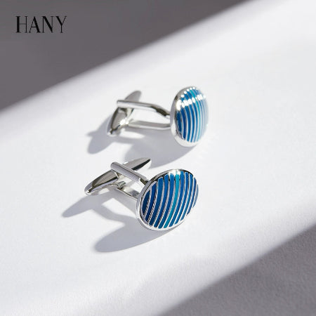 Importé - HANY  Boutons de Manchettes Homme En émail