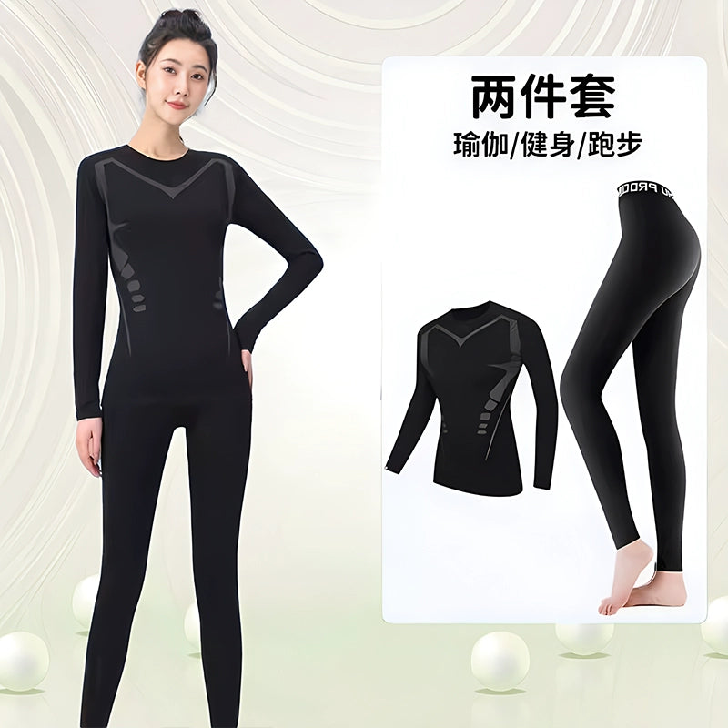 Importé - Ensemble Fitness Sport Femme Leggings Haut Moulant