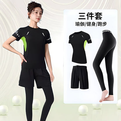 Importé - Ensemble Fitness Sport Femme Leggings Haut Moulant
