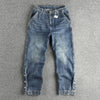 Importé - Pantalon Jean Délavé Homme Décontracté Style Rétro En Stretch