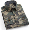 Importé - Chemise Homme Camouflage A Manches Longues En Coton