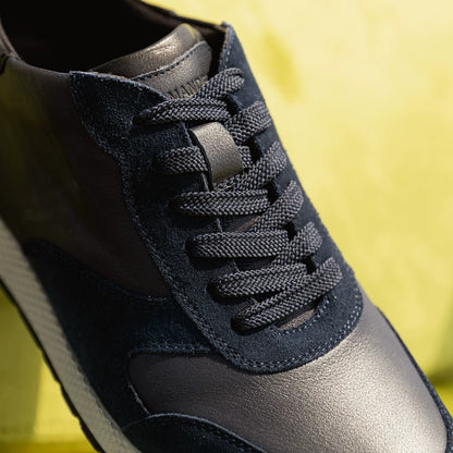 SOLDÉ - Sneakers Basket Mixte Sport Cuir Véritable - RESTE 1