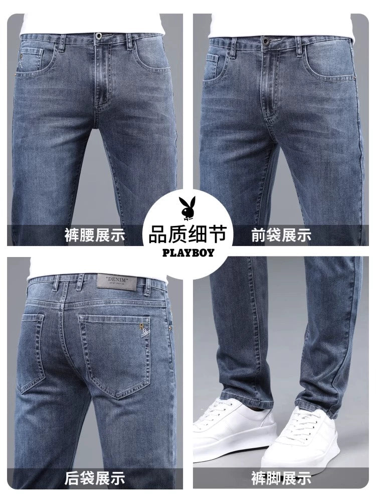 Importé - Playboy Pantalon Slim Fit Homme Jean Stretch