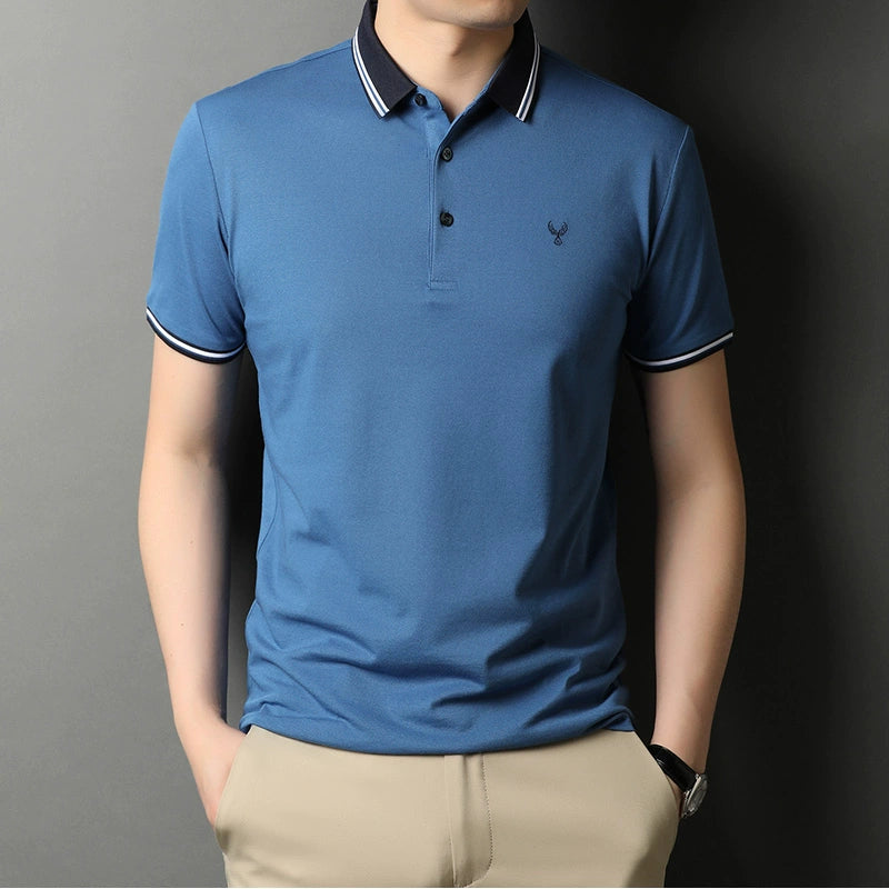 Importé - Polo En Coton Homme Tendance Manches Courtes