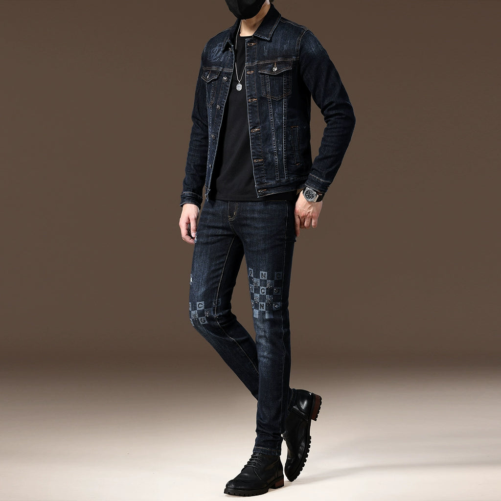 Importé - Ensemble Jacket Homme Slim Tendance