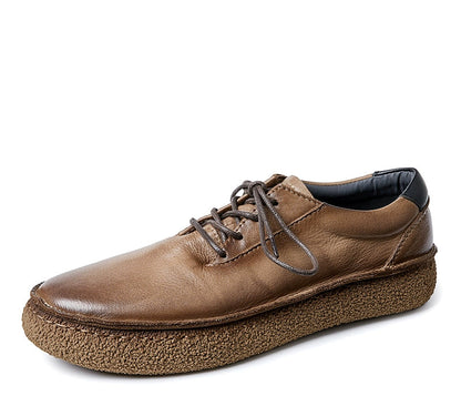 Importé - Chaussure Homme Sport Britanniques Rétro En Cuir Véritable