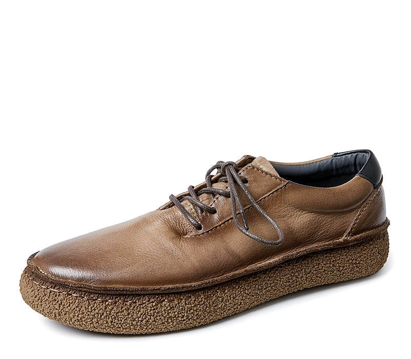 Importé - Chaussure Homme Sport Britanniques Rétro En Cuir Véritable