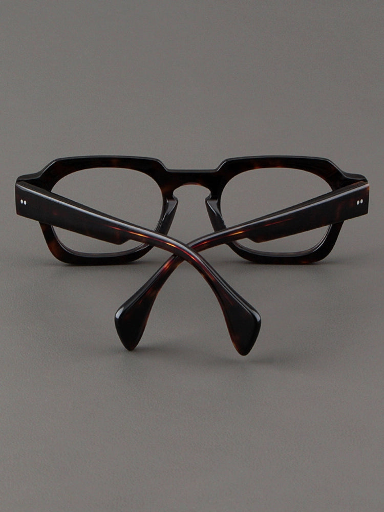 Importé – Monture Large Lunettes Rétro Mixte