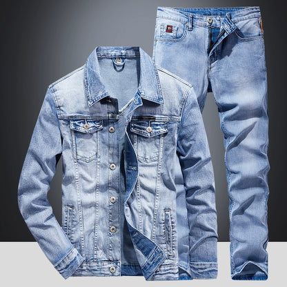 Importé - Ensemble Homme Jean Jacket + Pantalon