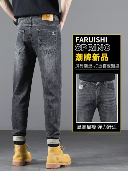 Importé - Pantalon Jean Slim Homme Décontracté