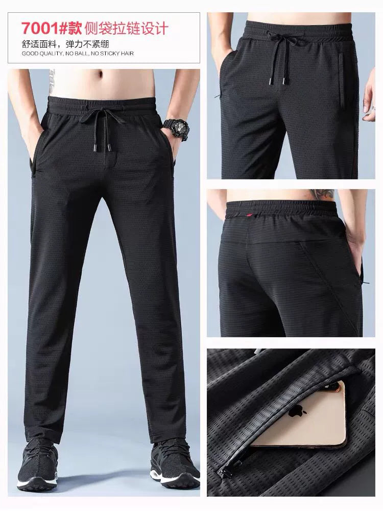 Importé - Lot 2 x Pantalons Sport Homme Décontracté Micro-Elastique