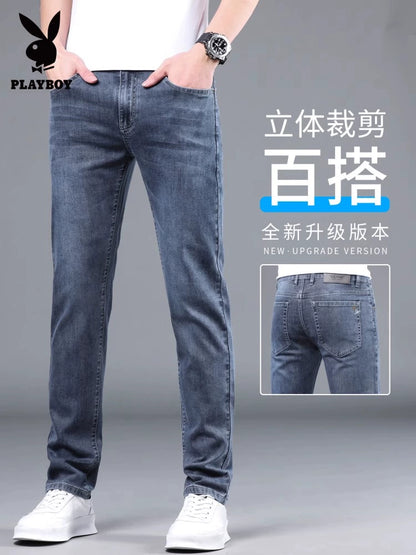 Importé - Playboy Pantalon Slim Fit Homme Jean Stretch