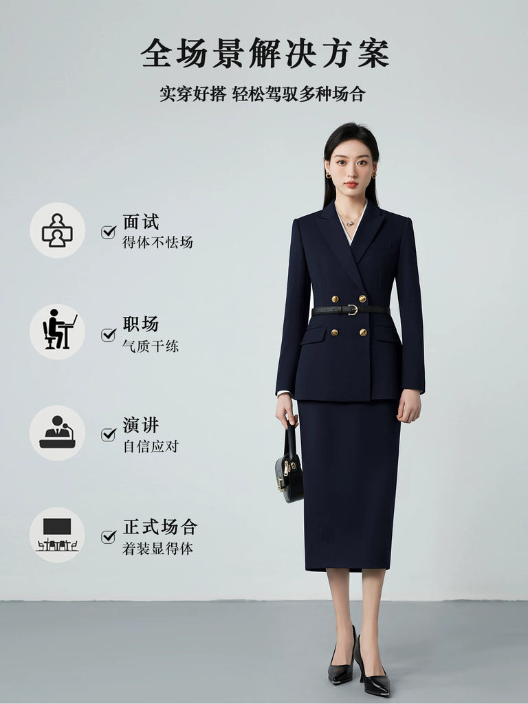 Importé - Ensemble Tailleur Femme 2-3 Pièces Slim Fit Premium