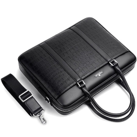 Importé - Sac Premium Cuir Gaufré Pour PC Ordinateur 14''