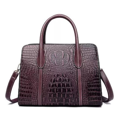 Importé - Sac À Bandoulière  En Cuir Femme Décontracté Motif Croco