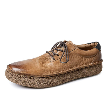 Importé - Chaussure Homme Sport Britanniques Rétro En Cuir Véritable