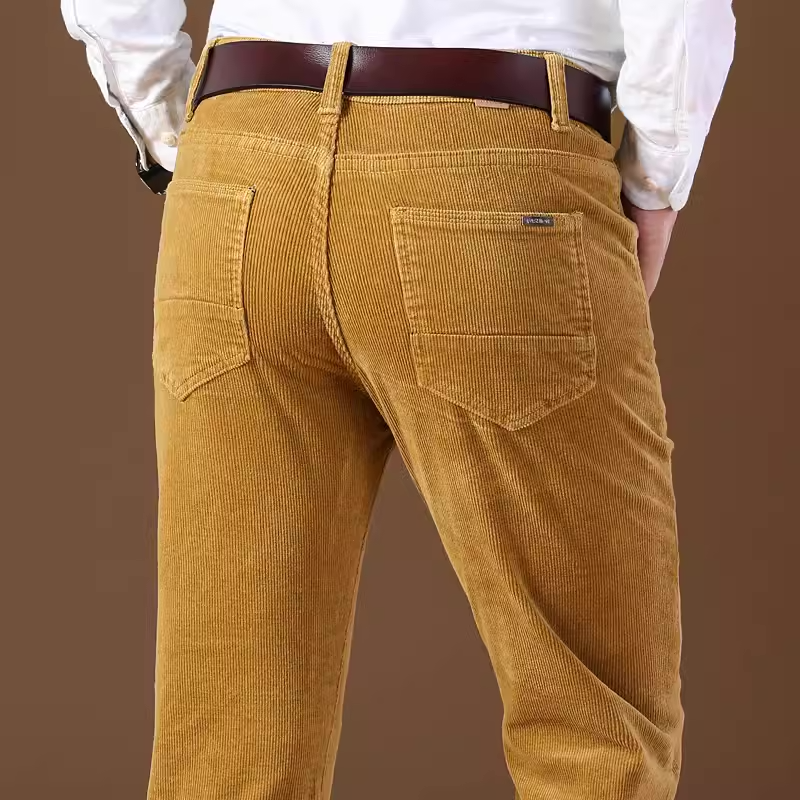 Importé - Pantalon Homme Stretch Slim Fit Décontracté en Velours Côtelé