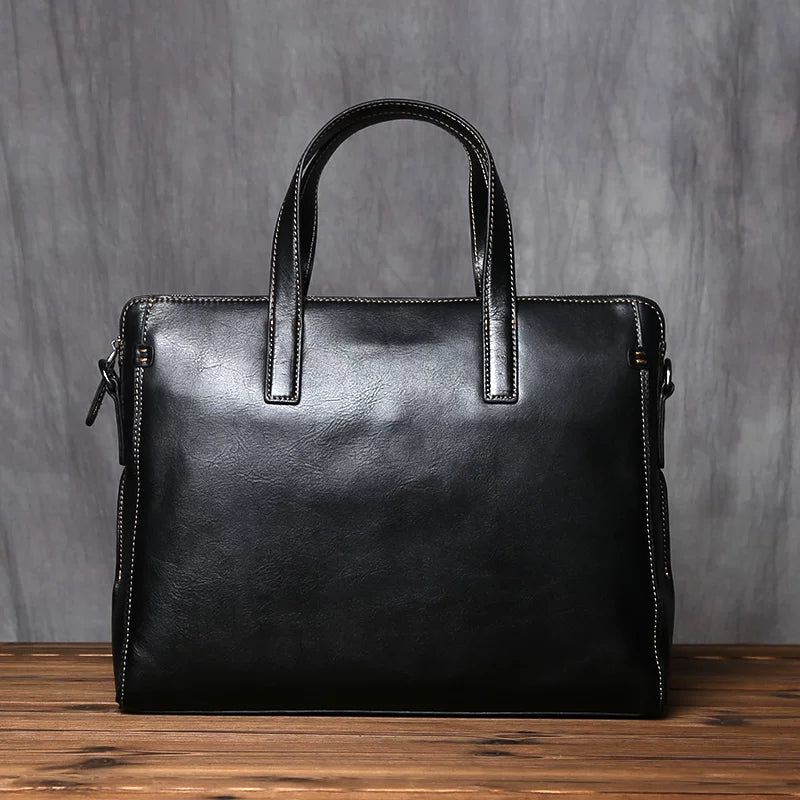 Importé - Sac Premium Cuir Gaufré Pour PC Ordinateur 14''