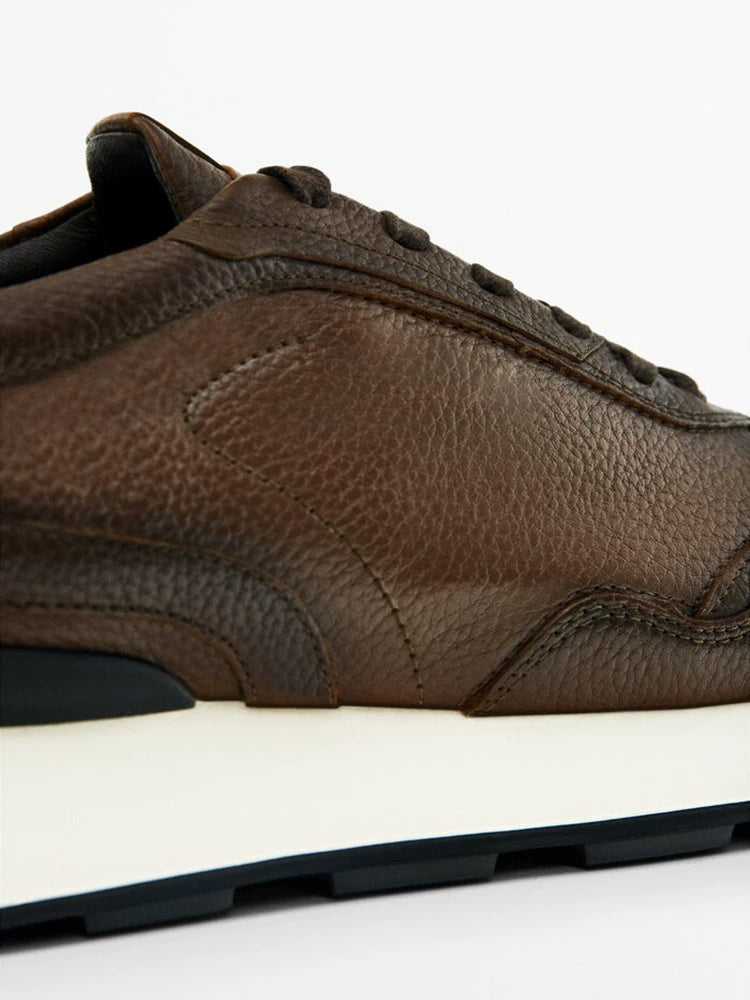Importé - Chaussure Homme Basket Sport Décontractées En Cuir Véritable