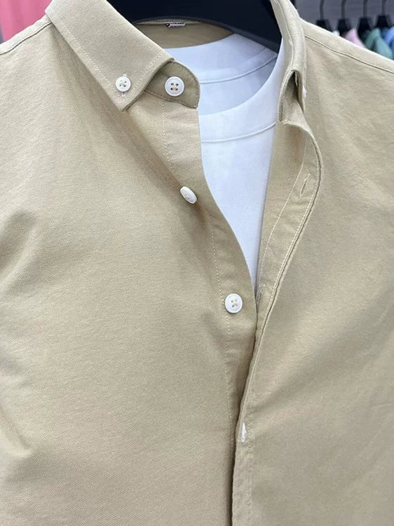 Importé - Chemise Homme Manches Longues Pur Coton