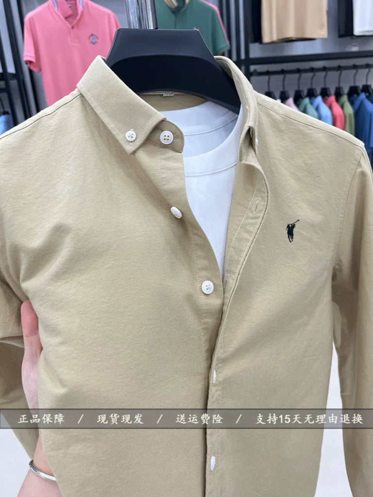 Importé - Chemise Homme Manches Longues 100% Coton