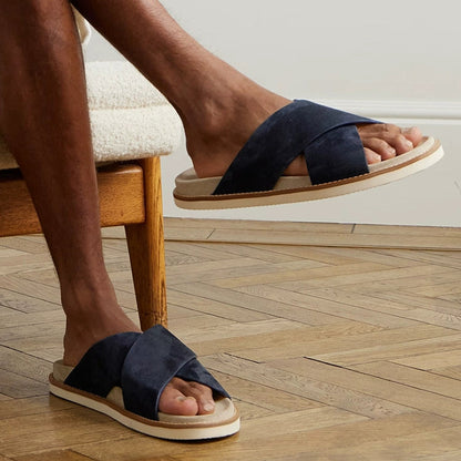 Importé - Chaussure Sandales Décontracté À Lanières En Daim