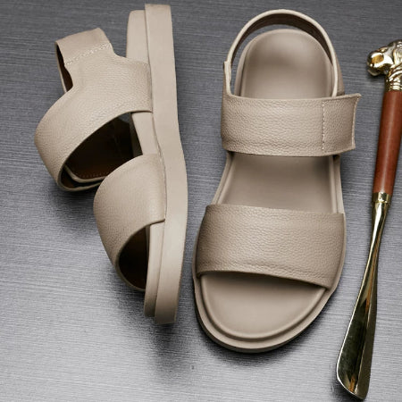 Importé - Chaussure Sandales En Cuir