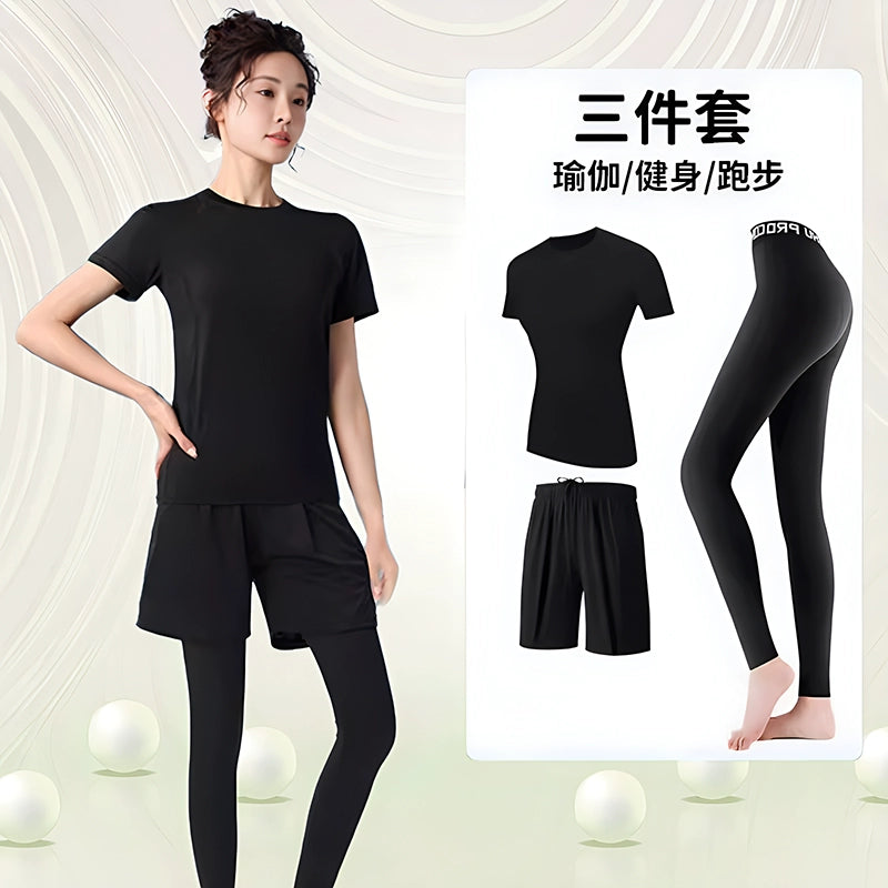 Importé - Ensemble Fitness Sport Femme Leggings Haut Moulant