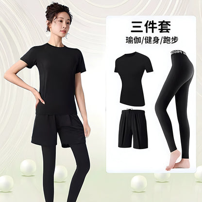 Importé - Ensemble Fitness Sport Femme Leggings Haut Moulant