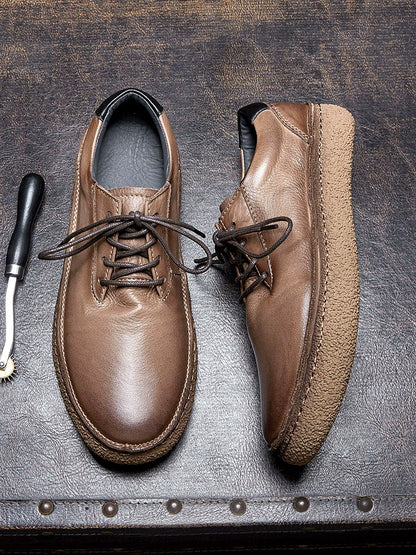 Importé - Chaussure Homme Sport Britanniques Rétro En Cuir Véritable