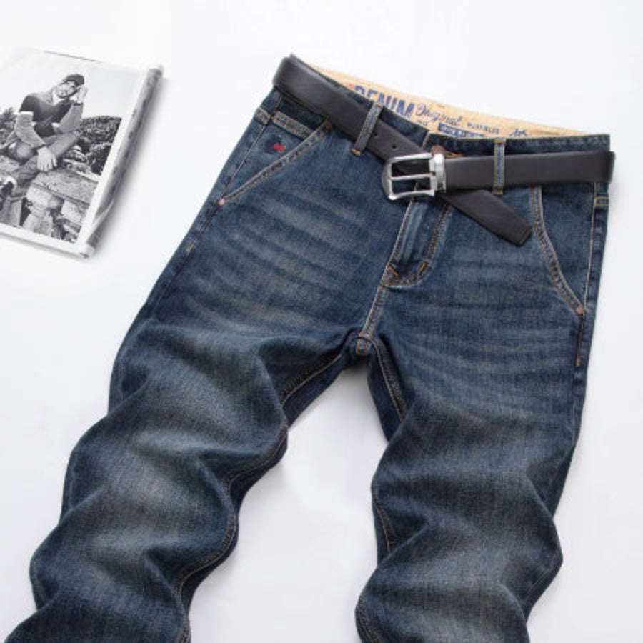 Importé - Pantalon Jean Slim Homme Décontracté Délavés