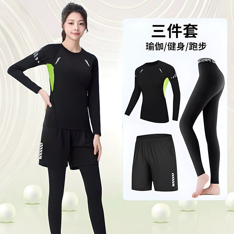 Importé - Ensemble Fitness Sport Femme Leggings Haut Moulant