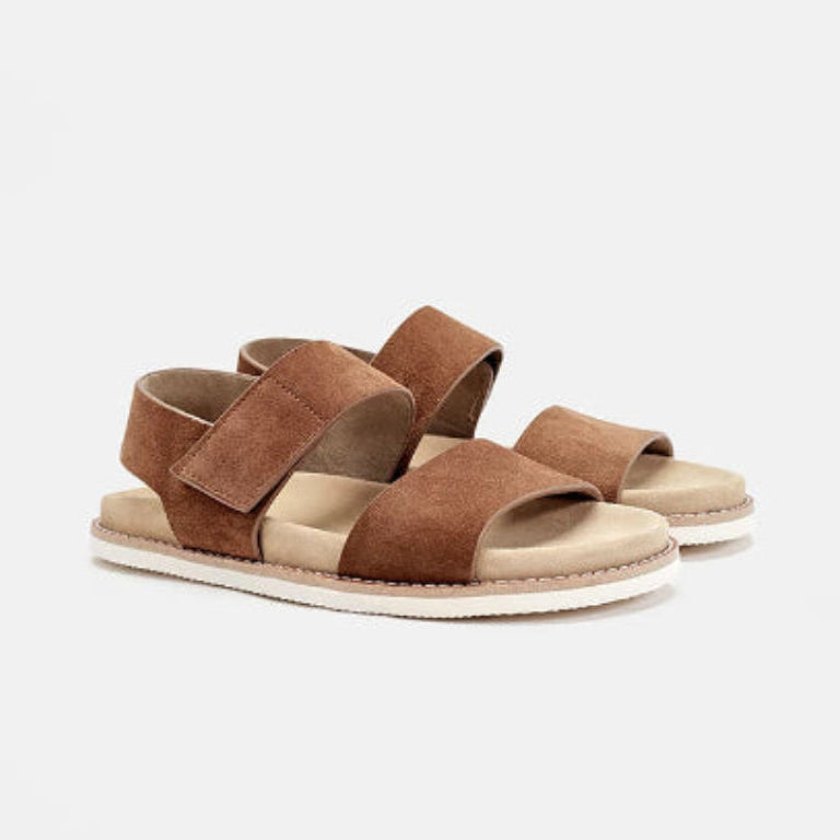 Importé - Chaussure Hommes Sandales Romaines Cuir Daim