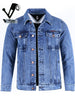 Importé - Jacket Veste Jean Homme Décontractée Manches Longues