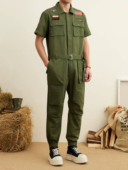 Importé - Combinaison Homme Tendance Style Militaire