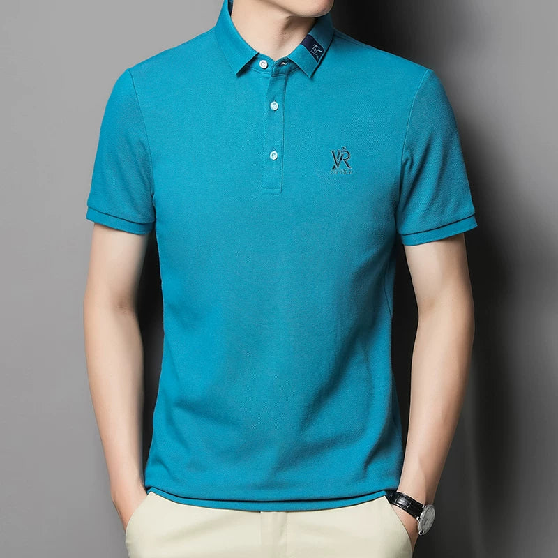 Importé - Polo Brodé Homme Manche Courts