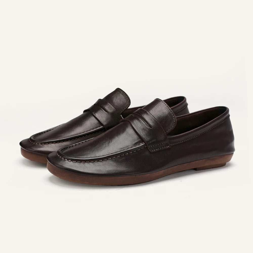 Importé - Chaussure Homme Mocassins En Cuir