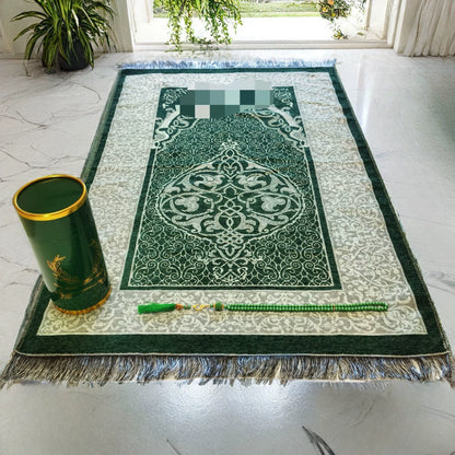 Importé -  Ensemble Coffret prière -Tapis + Chapelet